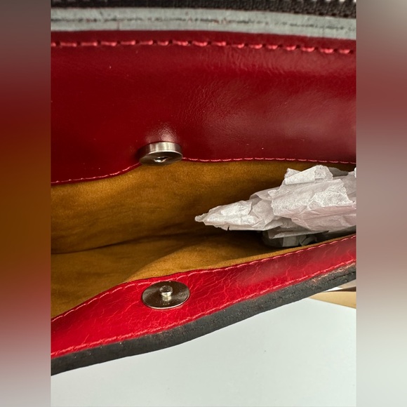 Patricia Nash Red Leather Shoulder Bag - Picture 12 of 15